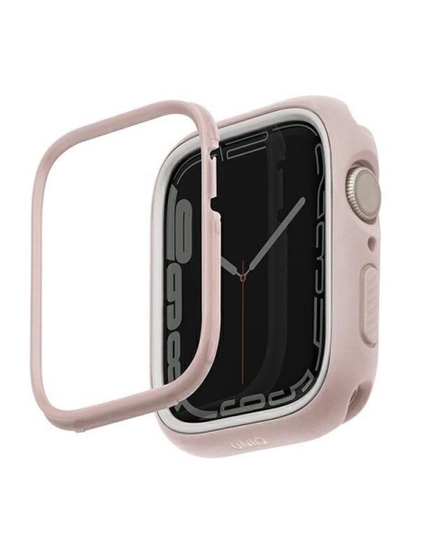 Uniq Moduo case for Apple Watch 4/5/6/7/8/SE/SE2 44/45mm - pink and white Uniq Moduo case for Apple Watch 4/5/6/7/8/SE/SE2 44/45mm - pink and white