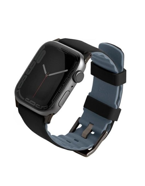 Uniq Linus strap for Apple Watch 1/2/3/4/5/6/7/8/SE/SE2 38/40/41mm - black Uniq Linus strap for Apple Watch 1/2/3/4/5/6/7/8/SE/SE2 38/40/41mm - black