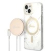 Set Guess GUBPP14MHMEACSH Case+ Charger iPhone 14 Plus 6.7" white/white hard case Marble MagSafe Set Guess GUBPP14MHMEACSH Case+ Charger iPhone 14 Plus 6.7" white/white hard case Marble MagSafe