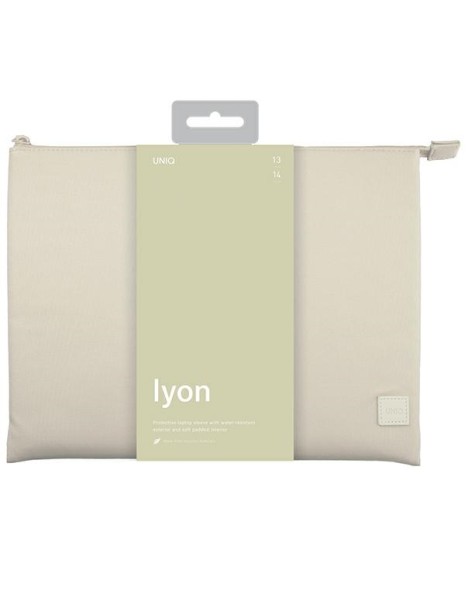 Uniq Lyon Waterproof RPET case for a 14" laptop - beige Uniq Lyon Waterproof RPET case for a 14" laptop - beige