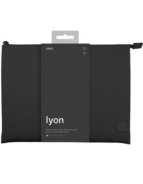 Uniq Lyon Waterproof RPET case for a 14" laptop - black Uniq Lyon Waterproof RPET case for a 14" laptop - black