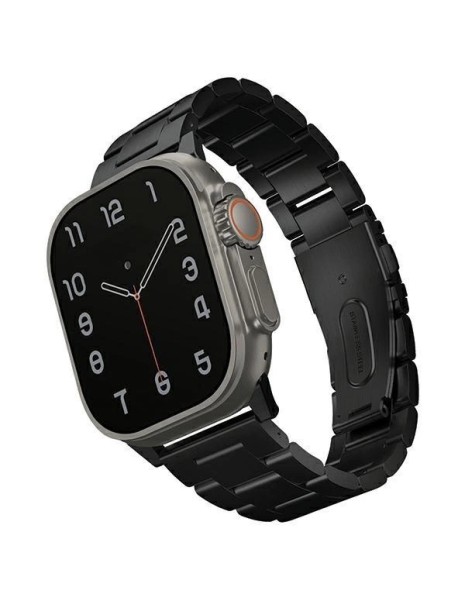 Uniq Osta Stainless Steel Strap for Apple Watch 1/2/3/4/5/6/7/8/SE/SE2/Ultra 42/44/45/49mm - Black Uniq Osta Stainless Steel Strap for Apple Watch 1/2/3/4/5/6/7/8/SE/SE2/Ultra 42/44/45/49mm - Black