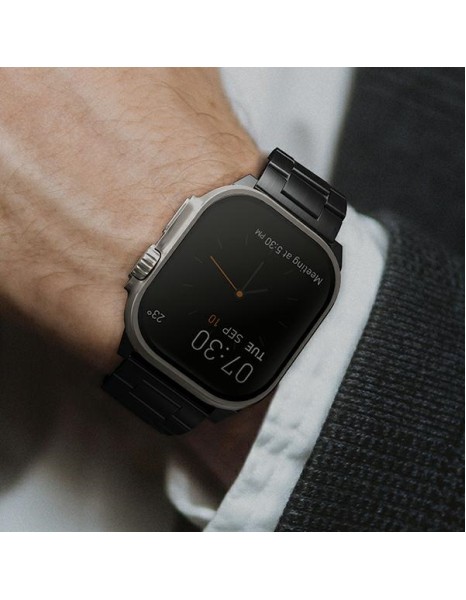 Uniq Osta Stainless Steel Strap for Apple Watch 1/2/3/4/5/6/7/8/SE/SE2/Ultra 42/44/45/49mm - Black Uniq Osta Stainless Steel Strap for Apple Watch 1/2/3/4/5/6/7/8/SE/SE2/Ultra 42/44/45/49mm - Black