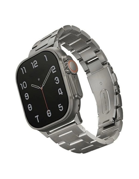 Uniq Osta Stainless Steel strap for Apple Watch 1/2/3/4/5/6/7/8/SE/SE2/Ultra 42/44/45/49mm - silver Uniq Osta Stainless Steel strap for Apple Watch 1/2/3/4/5/6/7/8/SE/SE2/Ultra 42/44/45/49mm - silver