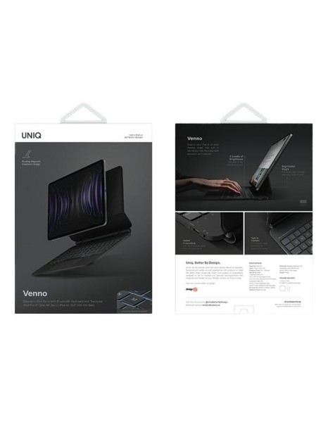 Uniq Venno Magnetic Smart case with keyboard for iPad Pro 11'' (2022/2021) / Air 10.9'' (2022/2020) - black Uniq Venno Magnetic Smart case with keyboard for iPad Pro 11'' (2022/2021) / Air 10.9'' (2022/2020) - black