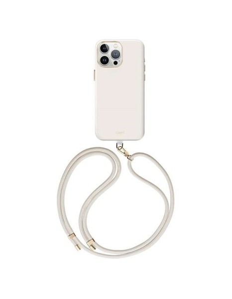 Uniq Coehl Creme Magnetic Charging case for iPhone 15 Pro - light gray
