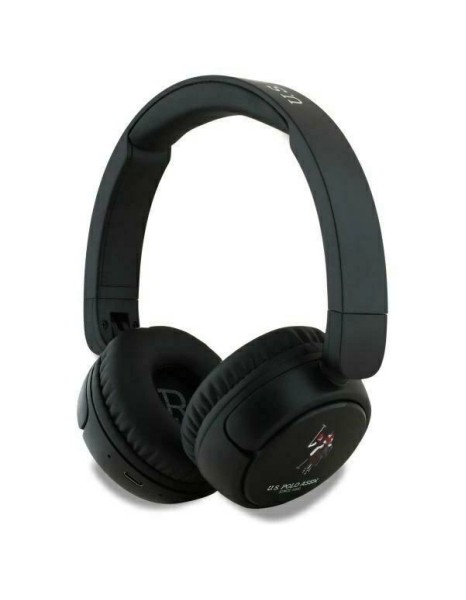US Polo Bluetooth Headphones USHPV6PUNK Black/Black DH Color Logo US Polo Bluetooth Headphones USHPV6PUNK Black/Black DH Color Logo