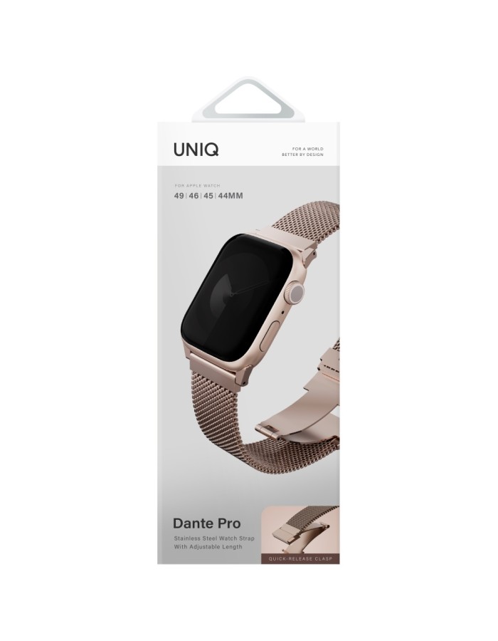 Uniq Dante Pro Apple Watch Strap 44/45/46/49mm Stainless Steel - Pink