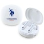 TWS US Polo DH Logo Bluetooth Headphones - White