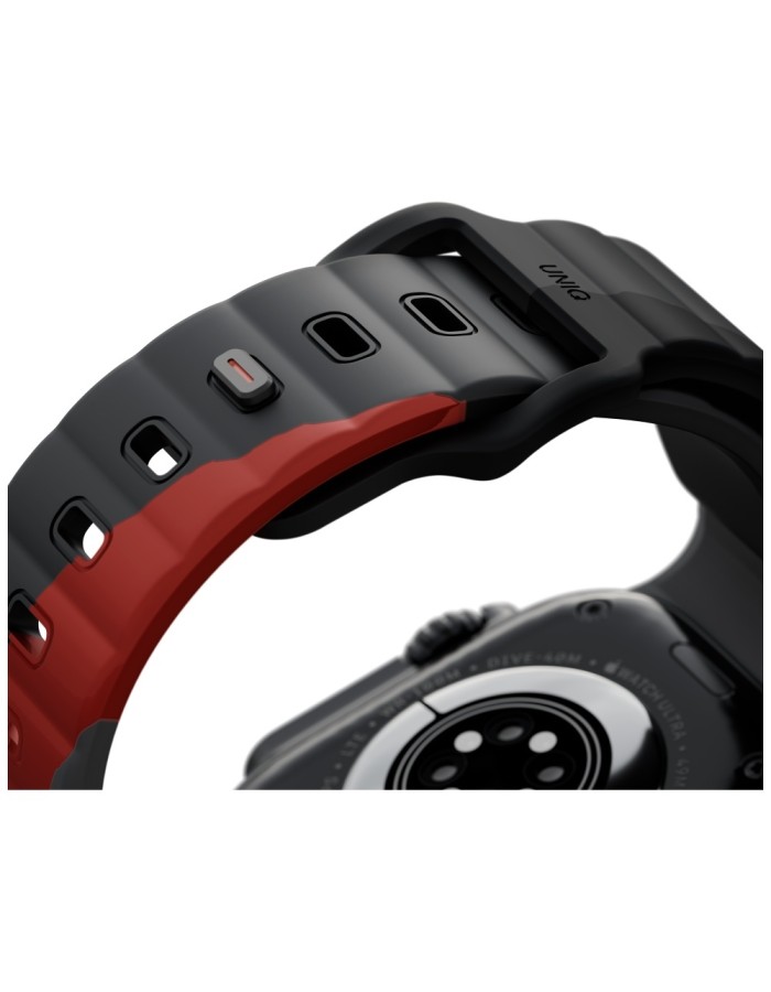 Uniq Stride De Rubber Strap for Apple Watch 44 / 45 / 46 / 49 mm - Gray Uniq Stride De Rubber Strap for Apple Watch 44 / 45 / 46 / 49 mm - Gray