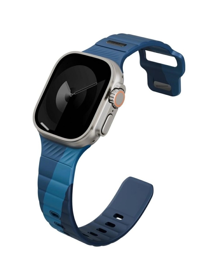 Uniq Stride De Rubber Strap for Apple Watch 44 / 45 / 46 / 49 mm - Blue Uniq Stride De Rubber Strap for Apple Watch 44 / 45 / 46 / 49 mm - Blue