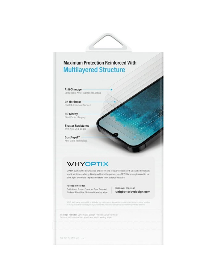 Uniq Optix Clear Tempered Glass for Samsung Galaxy Z Fold 7 Uniq Optix Clear Tempered Glass for Samsung Galaxy Z Fold 7