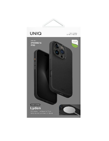 Uniq Lyden Magclick Charging Case for iPhone 16 Pro - Black Uniq Lyden Magclick Charging Case for iPhone 16 Pro - Black