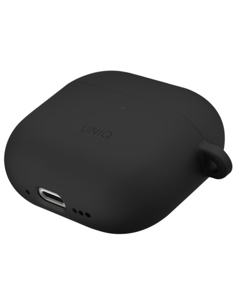 Uniq Nexo AirPods 4 + Ear Hooks Silicone case - black