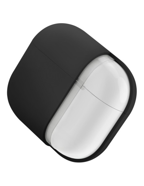 Uniq Nexo AirPods 4 + Ear Hooks Silicone case - black