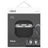 Uniq Nexo AirPods 4 + Ear Hooks Silicone case - black