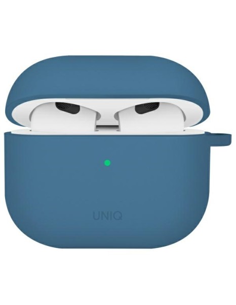 Uniq Nexo AirPods 4 + Ear Hooks Silicone case - blue Uniq Nexo AirPods 4 + Ear Hooks Silicone case - blue