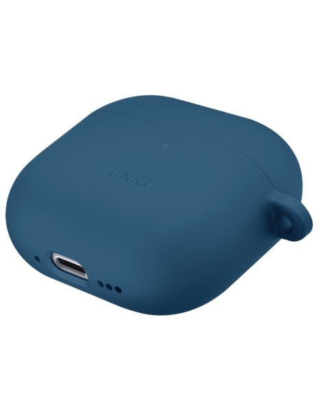 Uniq Nexo AirPods 4 + Ear Hooks Silicone case - blue Uniq Nexo AirPods 4 + Ear Hooks Silicone case - blue
