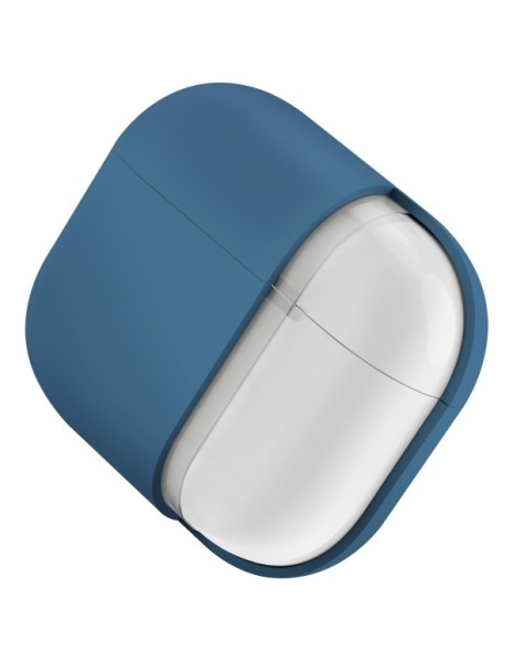 Uniq Nexo AirPods 4 + Ear Hooks Silicone case - blue Uniq Nexo AirPods 4 + Ear Hooks Silicone case - blue