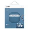 Uniq Nexo AirPods 4 + Ear Hooks Silicone case - blue Uniq Nexo AirPods 4 + Ear Hooks Silicone case - blue