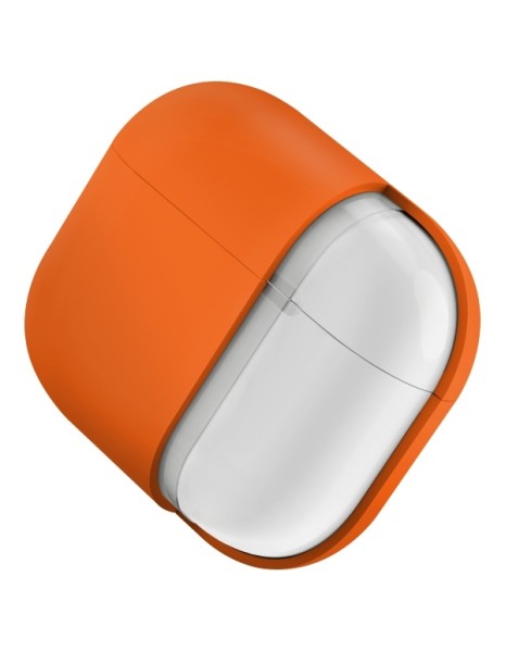 Uniq Nexo AirPods 4 + Ear Hooks Silicone case - orange Uniq Nexo AirPods 4 + Ear Hooks Silicone case - orange