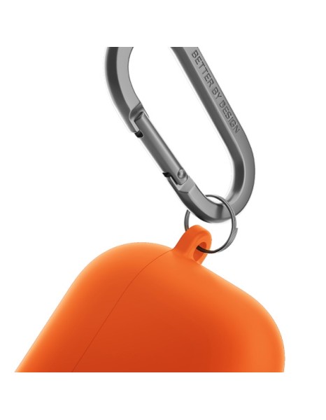 Uniq Nexo AirPods 4 + Ear Hooks Silicone case - orange Uniq Nexo AirPods 4 + Ear Hooks Silicone case - orange