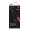 Uniq Vista 2-in-1 phone lanyard - black and orange Uniq Vista 2-in-1 phone lanyard - black and orange