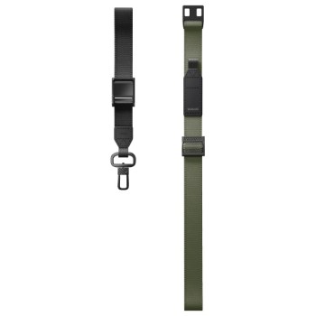 Uniq Vista 2-in-1 phone lanyard - green and black