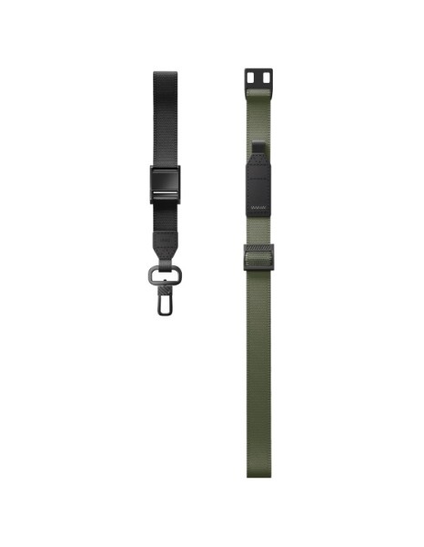Uniq Vista 2-in-1 phone lanyard - green and black Uniq Vista 2-in-1 phone lanyard - green and black