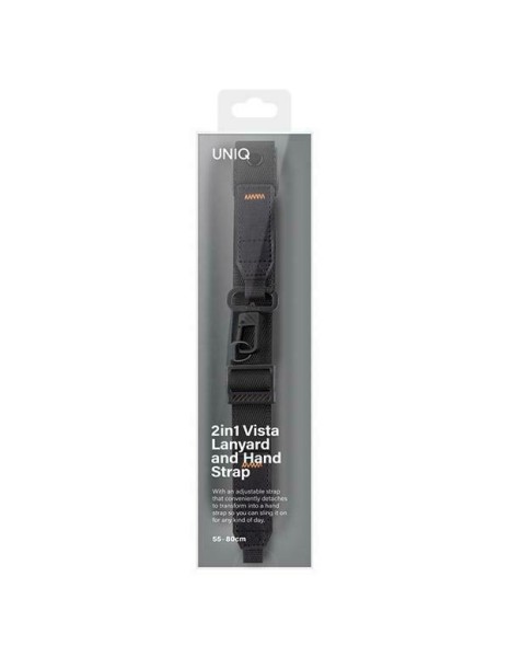 Uniq Vista universal 2-in-1 phone lanyard - black Uniq Vista universal 2-in-1 phone lanyard - black