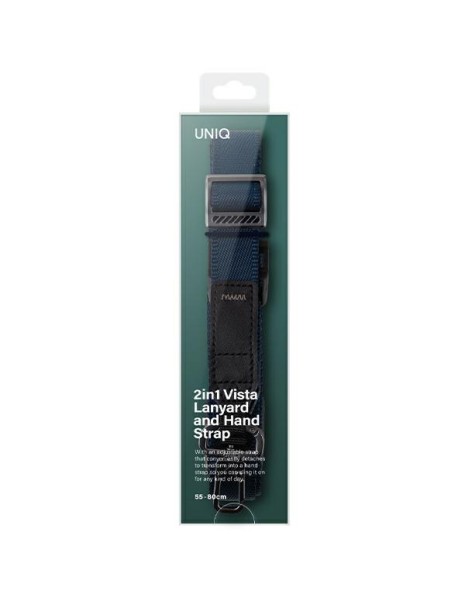 Uniq Vista 2-in-1 phone lanyard - navy blue Uniq Vista 2-in-1 phone lanyard - navy blue
