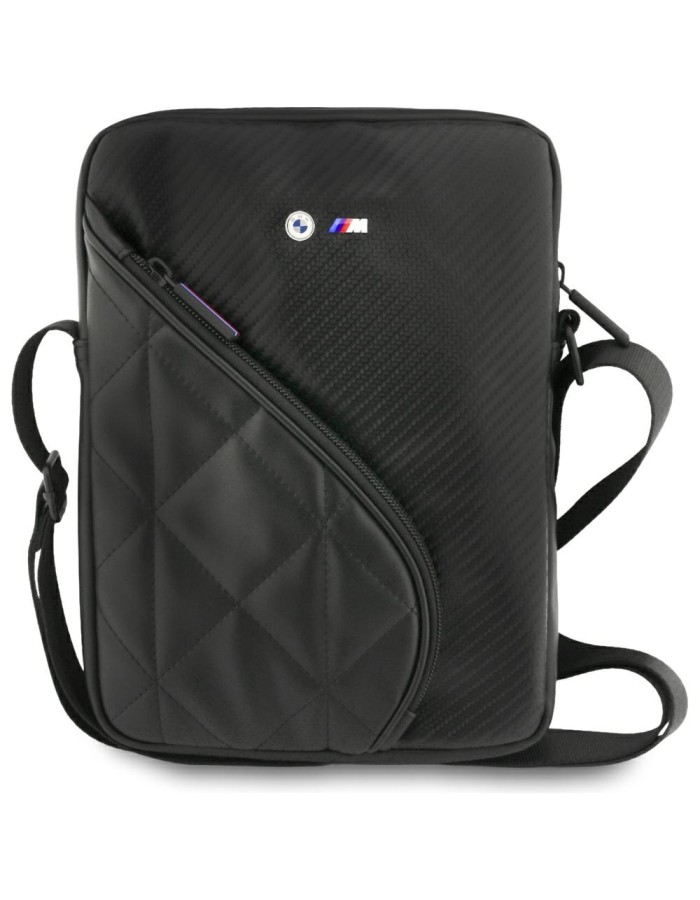 BMW Carbon Pockets & Metal Logo 10" Tablet Bag - Black BMW Carbon Pockets & Metal Logo 10" Tablet Bag - Black