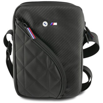 BMW Carbon Pockets &amp;amp; Metal Logo 8" Tablet Bag - Black