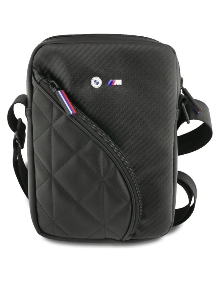 BMW Carbon Pockets & Metal Logo 8" Tablet Bag - Black BMW Carbon Pockets & Metal Logo 8" Tablet Bag - Black