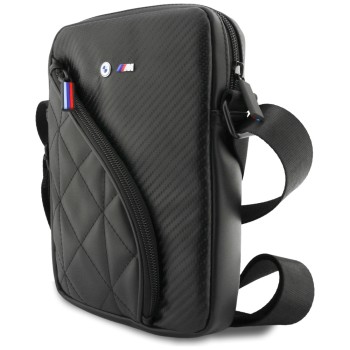 BMW Carbon Pockets &amp;amp; Metal Logo 8" Tablet Bag - Black