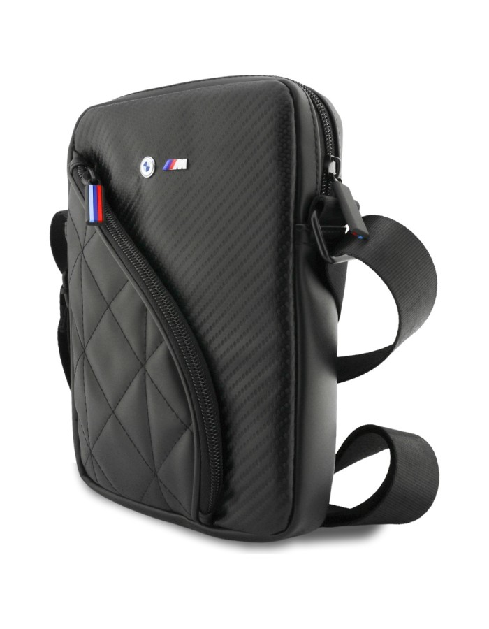 BMW Carbon Pockets & Metal Logo 8" Tablet Bag - Black BMW Carbon Pockets & Metal Logo 8" Tablet Bag - Black