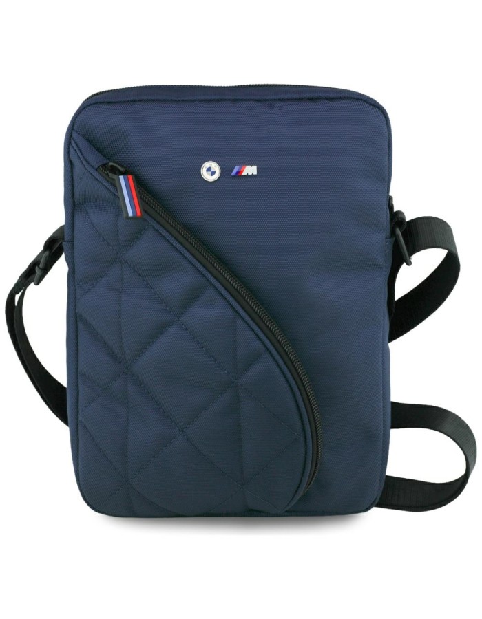 BMW Nylon Pockets & Metal Logo 10" Tablet Bag - Navy Blue BMW Nylon Pockets & Metal Logo 10" Tablet Bag - Navy Blue