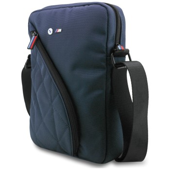 BMW Nylon Pockets &amp;amp; Metal Logo 10" Tablet Bag - Navy Blue