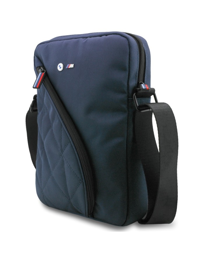 BMW Nylon Pockets & Metal Logo 10" Tablet Bag - Navy Blue BMW Nylon Pockets & Metal Logo 10" Tablet Bag - Navy Blue