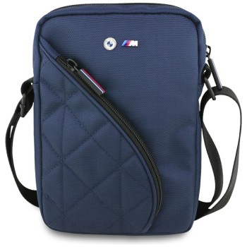 BMW Nylon Pockets &amp;amp; Metal Logo 8" Tablet Bag - Navy Blue