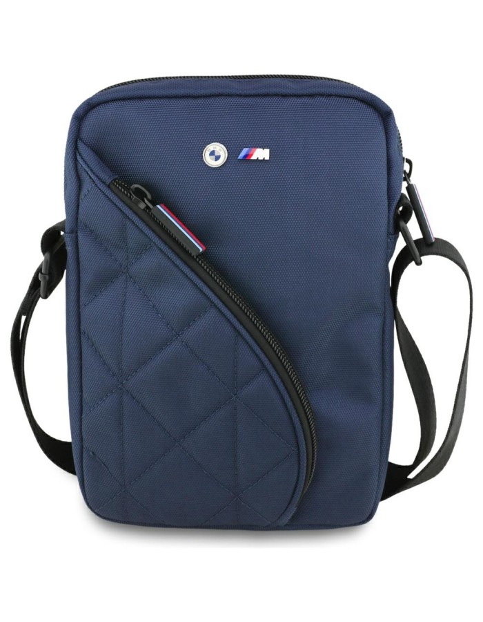 BMW Nylon Pockets &amp;amp; Metal Logo 8" Tablet Bag - Navy Blue