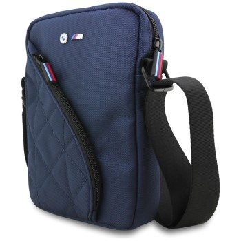 BMW Nylon Pockets &amp;amp; Metal Logo 8" Tablet Bag - Navy Blue