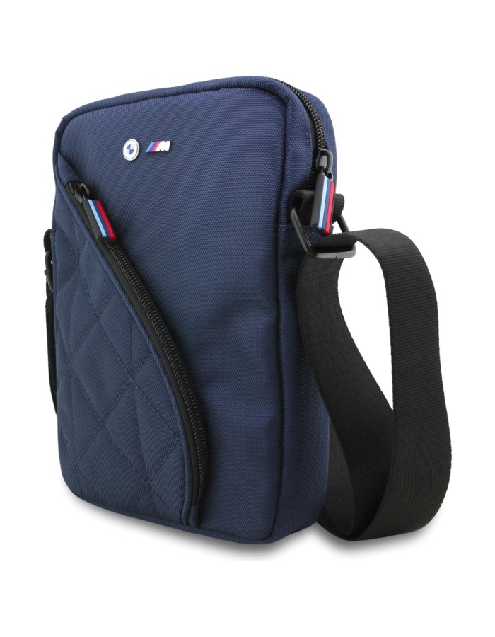BMW Nylon Pockets &amp;amp; Metal Logo 8" Tablet Bag - Navy Blue