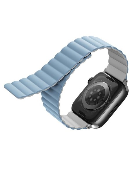 Uniq Revix Magnetic Strap for Apple Watch 38/40/41 mm - Blue and White