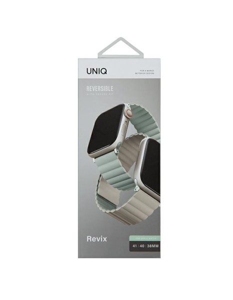 Uniq Revix Magnetic Strap for Apple Watch 38 / 40 / 41 mm - Beige Green Uniq Revix Magnetic Strap for Apple Watch 38 / 40 / 41 mm - Beige Green