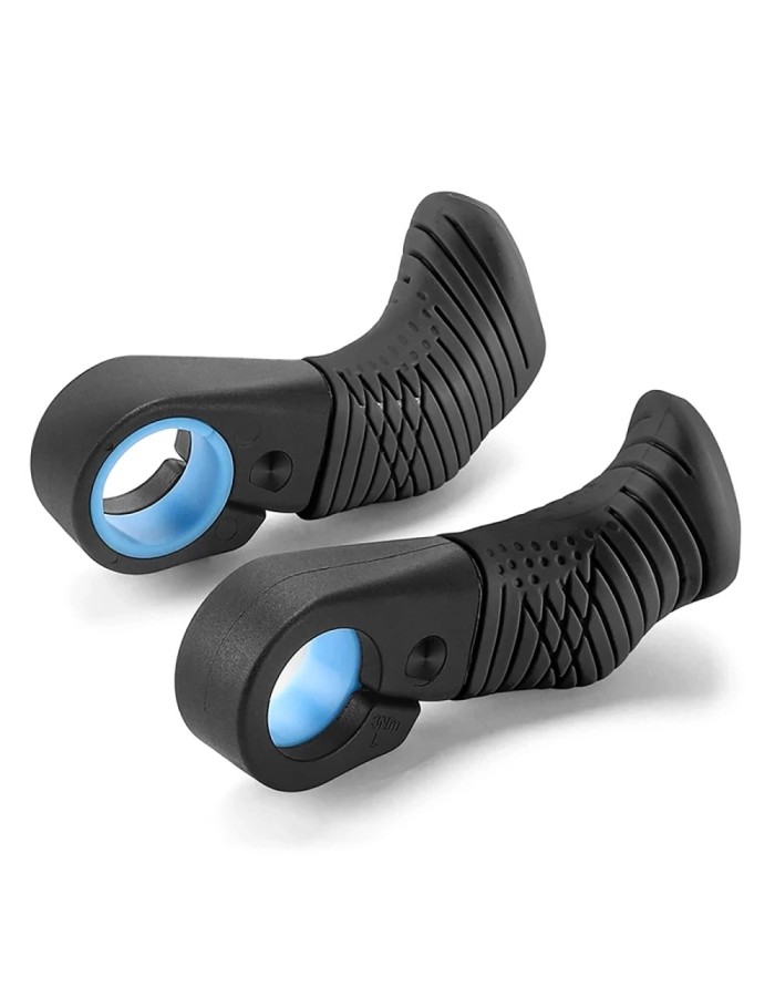 Wozinsky WGR-M22 MTB Bike Grips 22.2 mm Ergonomic Thumb Grips - Black