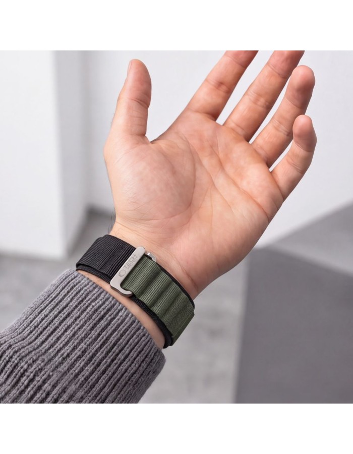 Tech-Protect Nylon Pro Band for Apple Watch 44 / 45 / 46 / 49 mm - green Tech-Protect Nylon Pro Band for Apple Watch 44 / 45 / 46 / 49 mm - green