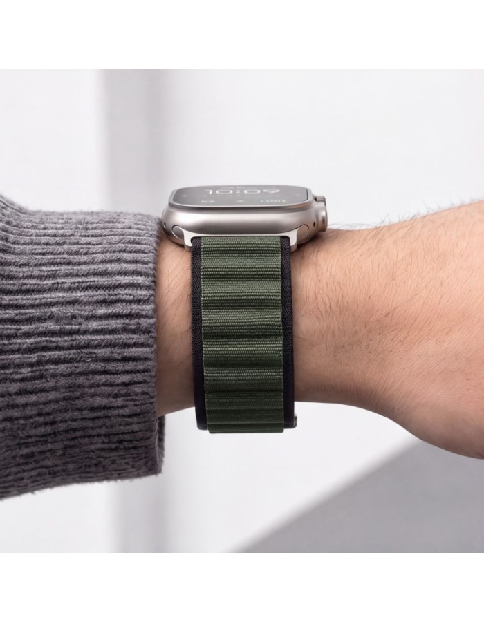 Tech-Protect Nylon Pro Band for Apple Watch 44 / 45 / 46 / 49 mm - green Tech-Protect Nylon Pro Band for Apple Watch 44 / 45 / 46 / 49 mm - green