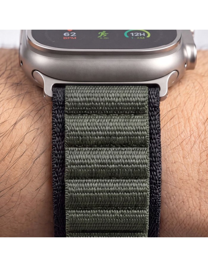 Tech-Protect Nylon Pro Band for Apple Watch 44 / 45 / 46 / 49 mm - green Tech-Protect Nylon Pro Band for Apple Watch 44 / 45 / 46 / 49 mm - green