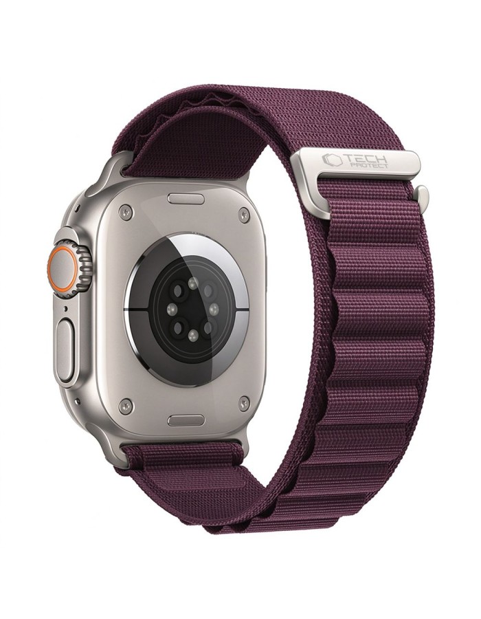 Tech-Protect Nylon Pro Band for Apple Watch 44 / 45 / 46 / 49 mm - burgundy
